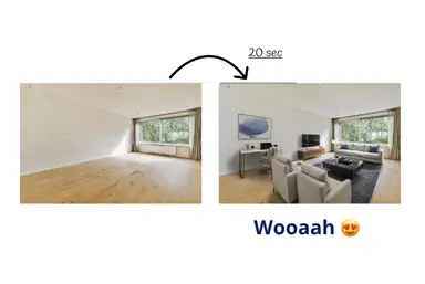 Before and after comparison